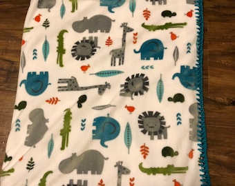 Crochet zoo blanket | Etsy