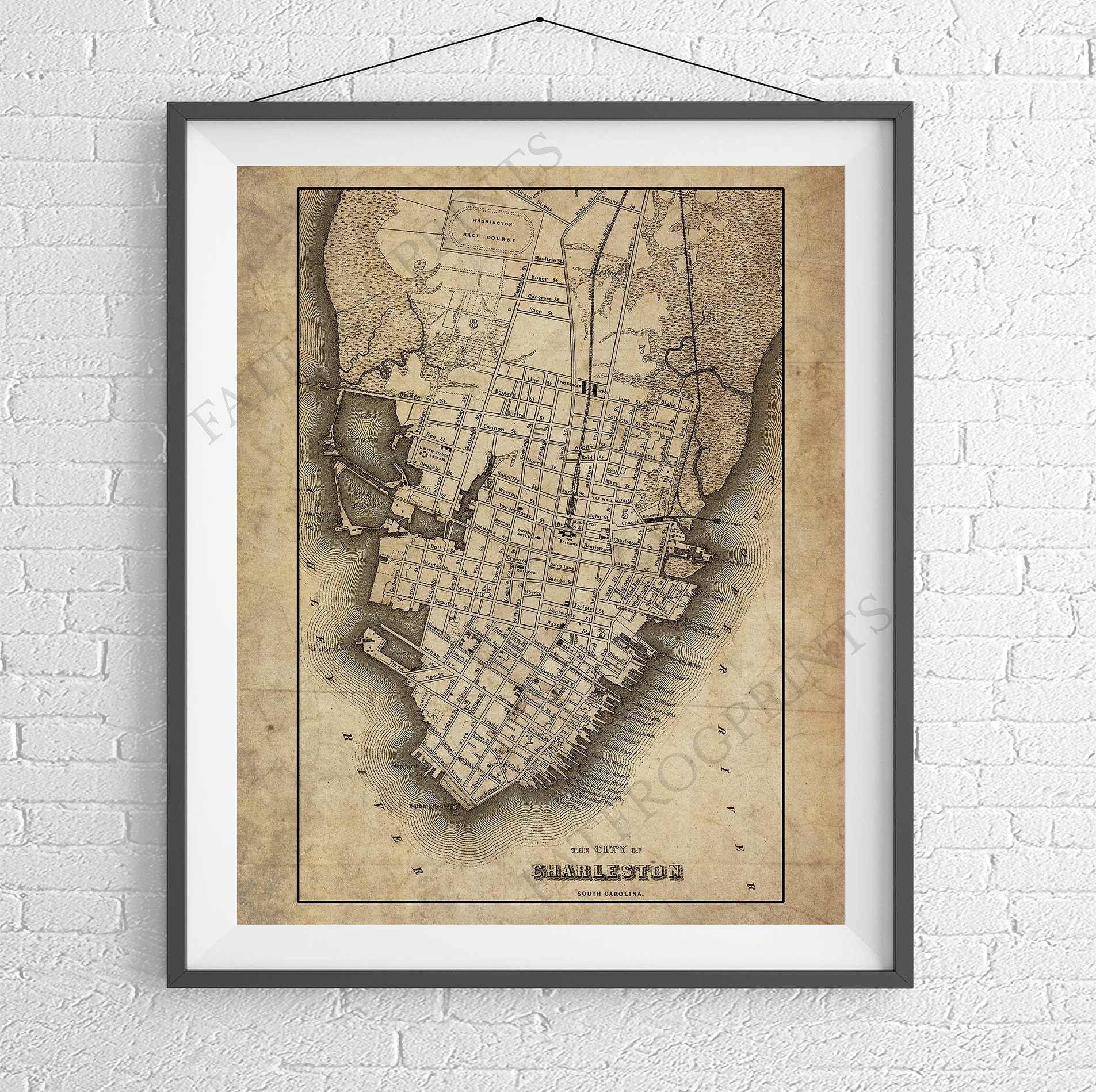 1855 Charleston Map Print Charleston SC Art Charleston   Il Fullxfull.1209861468 Mqpo 