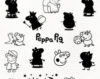 Download Peppa pig svg | Etsy