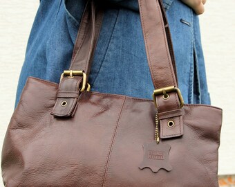 real Leather bag Vintage Tote Bag Leather Tote Handbag Leather Handbag Tote Leather Bag Women Leather Bag Shoulder Bag