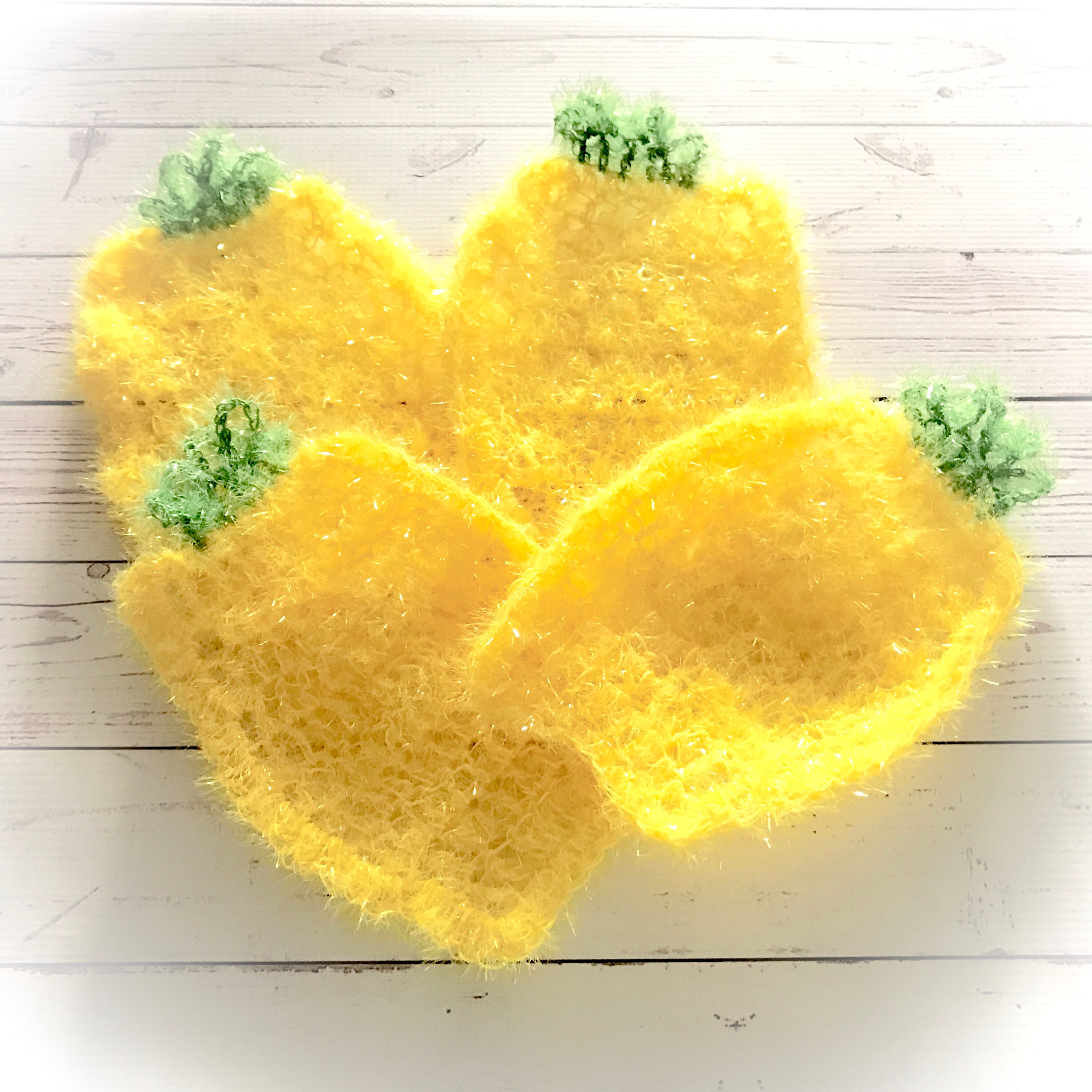 Dishcloths pineapple dishcloths scrubs kitchen scrubber