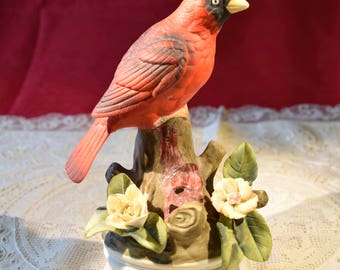 Angeline Original Handpainted Cardinal Statue