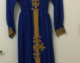 A handwoven traditional ethiopian dress
