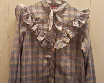 Formal Womens silk blouse/ Silver cocktail satin blouse/Satin