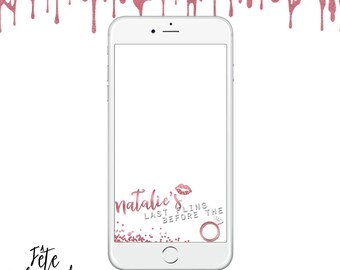Snapchat Bachelorette Filter, Snapchat Geofilter Birthday, Custom Hen Party Geofilter, Bachelorette Geofilter
