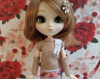 Pullip Blythe dress with cat