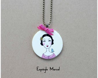 Necklace - Porcelain - Miss Peony necklace.