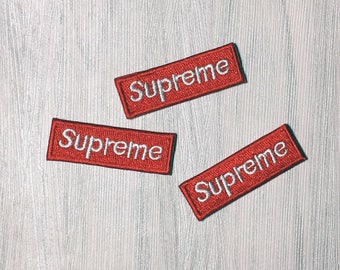 Supreme patch, iron on patch