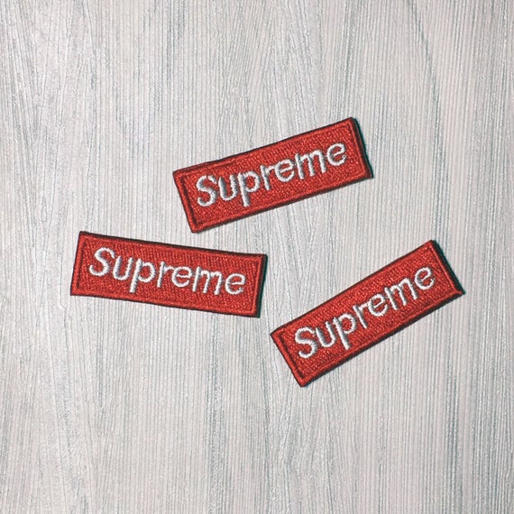 Supreme patch iron on patch