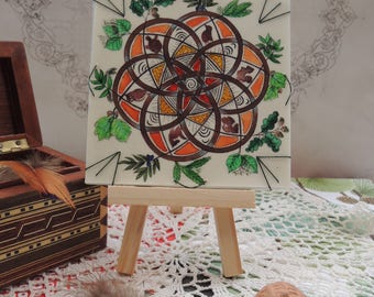 Illumination mandala "Round vegetable"