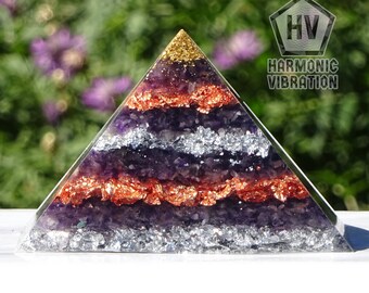 Amethyst Orgonite Pyramid