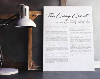 LDS Prints, lds family, The Living Christ, LDS Printable, Family A Proclamation, LDS Home Decor, lds wedding gift, wedding gift, lds gift