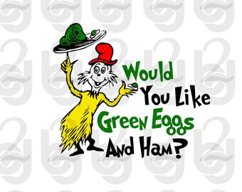 Green eggs and ham | Etsy