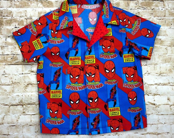 Spiderman - Superhero Shirt - Toddler Boy Clothes - Spiderman Shirt - Little Boy Shirt - Spiderman Birthday - Gift for Boys - 2T to 6 yrs