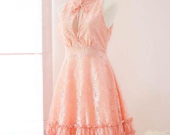 Peach wedding dress | Etsy