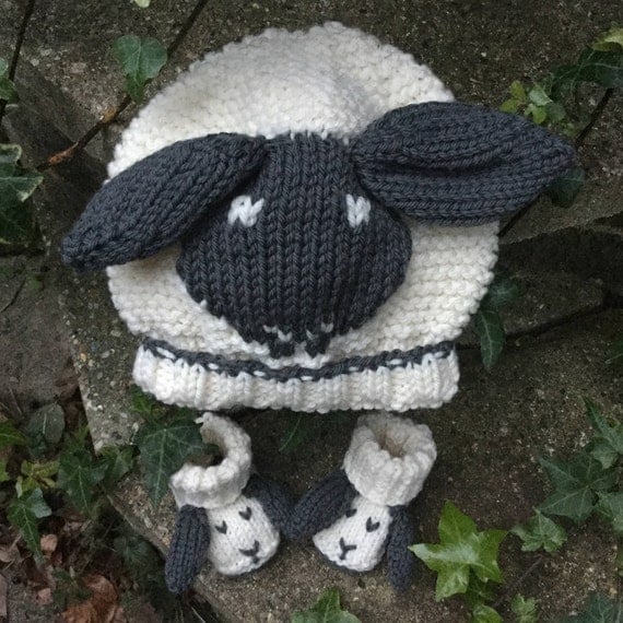 KNITTING PATTERNS for BABIES in pdf Little Sheep Hat and