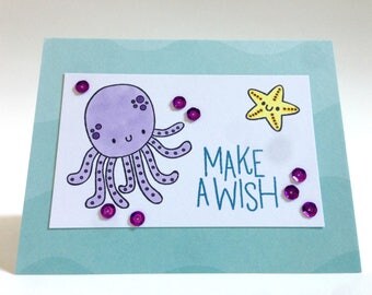 First Birthday Card - Daughter Birthday Card - Little Girl Birthday Card - Granddaughter Card - Under the Sea Card - Ocean Card - Niece Card