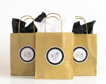 Gold Hen Party Bags / Hen Gift Bags/ Team Bride Bags / Hen Do Favour Bags