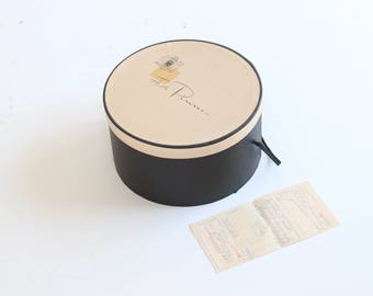 de pinna hat box vintage 1940s