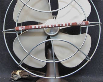 Vintage 1950's Westinghouse Electric Fan Art Deco 10LA4