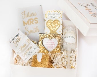 Future Mrs Box, Engagement Box, Engagement Gift, Gift for Bride to Be, Gift for Future Bride, Gift for Future MRS