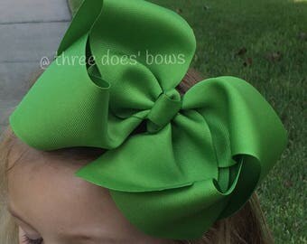 Jumbo Bow - XXL Jumbo Hair Bow - Big Southern Bows - 7 inch Bows - 7" Bows - 7" Hair Bows - XXL Hair Bows - Jumbo Hairbows