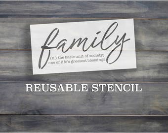 Family stencil | Etsy