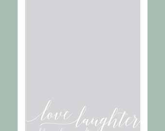 Snapchat Geofilter Wedding, Love Laughter and Happily Ever After Snapchat Filter, Custom Geofilter Wedding, Birthday, Baby Shower, Yay, I do