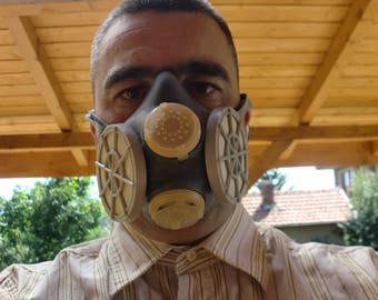Vintage Military Mask, Military Mask, Gas Mask, Military Mask, Industrial Aerosol Mask, Respirator Mask Halloween Mask