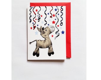 Jumping for Joy blank greetings card