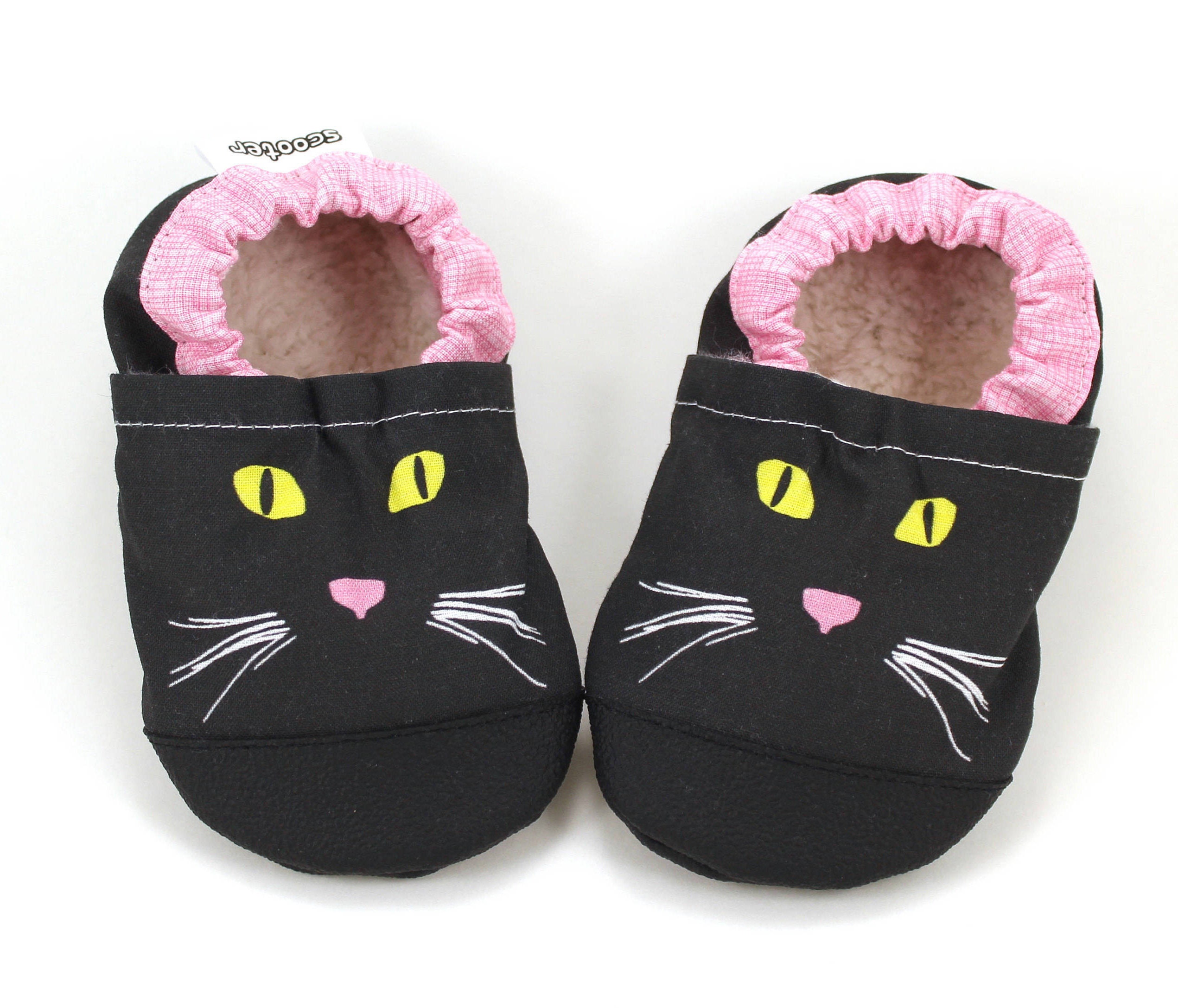 shoes with cat faces on them