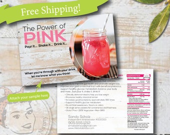 plexus sample postcard, CUSTOM plexus postcard, slim sample postcard, plexus swag - Free Shipping