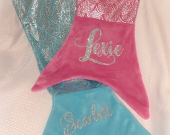 Personalized Mermaid Blanket - Child Mermaid Blanket - Mermaid Blanket Kids - Lightweight Mermaid Blanket - Fleece Mermaid Blanket - Summer