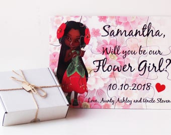 Will you be my Flower Girl, Flower Girl proposal, Asking Flower Girl, Flower Girl puzzle, Flower Girl Invitation puzzle, Flower Girl