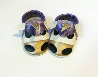 gold unicorn shoes