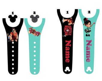 IMPROVED 2.0 Magic Band Decals, Wreck It Ralph, Ralph, Penelope Von Schweetz, Fix It Felix, candy car, bad guy, personalized band