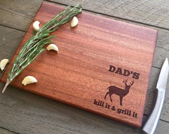 Custom Cutting board, Fathers day Grilling, Gift for Dad, Hunting Gifts, Fathers day Gift, Grilling gift, Husband gift, gift for him