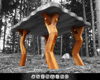 WALNUT Coffee table LEGS/Wood table legs/Table base/Handmade/Coffee table modern/Rustic/Table legs/Wooden Table legs/Walnut Table/Furniture