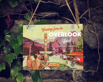The Shining Overlook Hotel souvenir sign