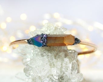 Gold Boho Citrine Jewelry, Citrine Bracelet, Raw Citrine, Natural Citrine Bracelet, Citrine Jewelry, Tanzine Aura, Raw Crystal Bracelet