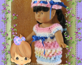 Dress, bonnet, for doll 20 cms Mini Corolline