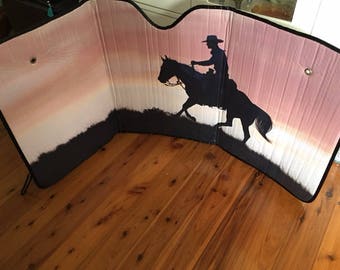 Horse And Rider SUNSHADE.....Sizes available