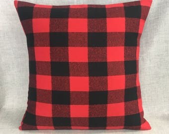 Buffalo Check Pillow - Plaid Check Pillow - Rustic Nursery Theme - Rustic Farmhouse Decor - Buffalo Check Decor - Woodland Nursery