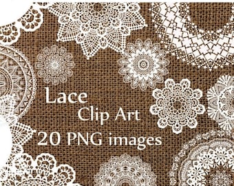 40%SALE Digital lace clipart: "LACE CLIP Art" wedding lace white lace Lace Doilies Clipart Wedding Clip art Lace Vintage Doilies White Lace