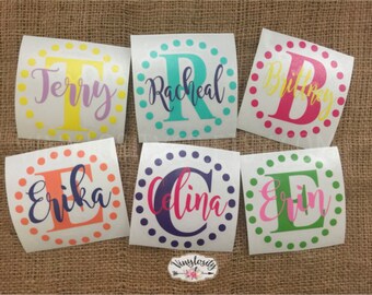 Monogram Decal | Personalized Decal | Name Decal | Car Decal | Vinyl Decal | YETI Decal | Laptop Decal