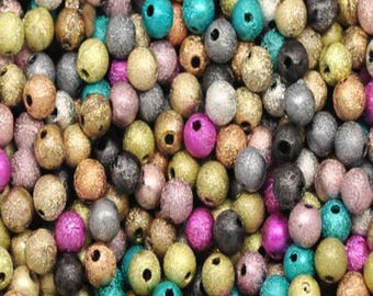 100 bead multicolor size 4mm mix colors