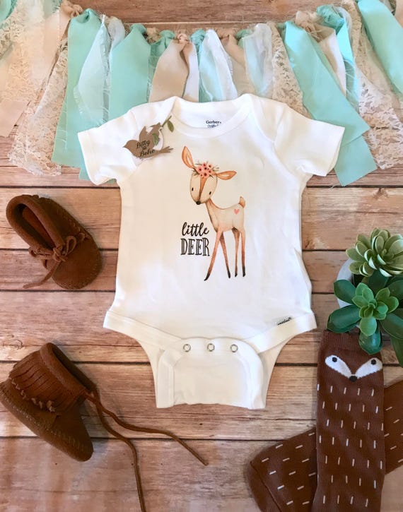 Deer Onesie® Deer Baby Girl Baby Girl Clothes Baby Shower