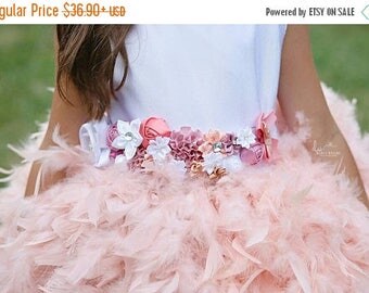 DOUBLE SALE Stunning custom made flower girl dress sash,choose your own colors to match your flower girl dresses, flower girl dress,dress sa