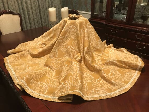 the gold paisley christmas tree skirt 70 inches the gold paisley christmas tree skirt 70 inches