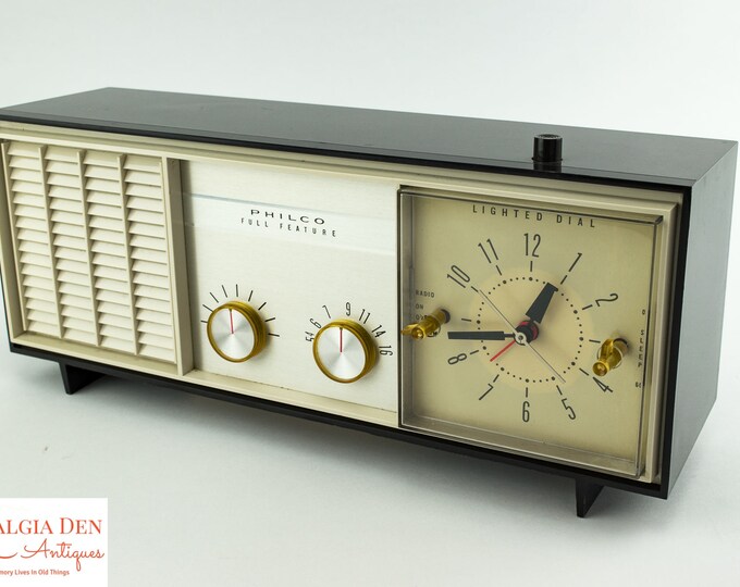 Retro Clock Radio | Philco Alarm Clock Radio | Full Feature Working Alarm Clock | AM Radio